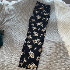 Floral pull on pants